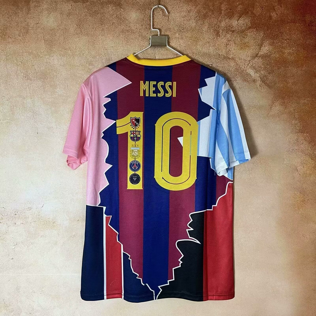 Maillot de football Messi 25/26 Le 12 -ème Maillot, maillot de sport avec logo et détails du joueur.