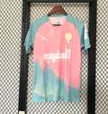 Maillot de football pour enfants Maroc 25/26, turquoise, par Le 12 -ème Maillot, affiché sur un mannequin.