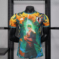 Maillot de football Japon 2025-26, marque Le 12 -ème Maillot, en tissu bleu avec logo et détails sportifs visibles.