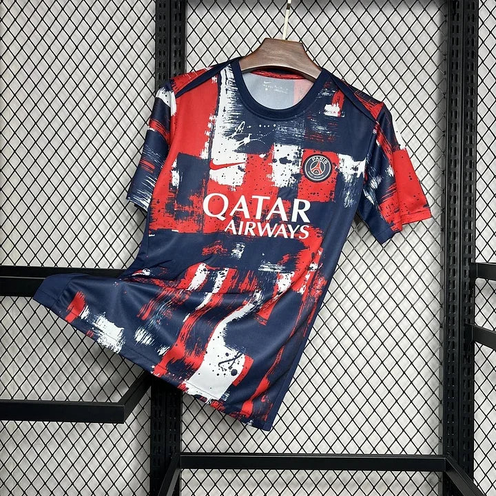Maillot d'entraînement Paris Saint Germain PSG 2024-2025, marque Le 12 -ème Maillot, vue de face avec logo et détails du maillot.