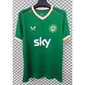 Maillot de football vert pour enfants 25/26 ans, marque Le 12 -ème Maillot, avec logo de l'équipe d'Irlande.