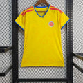Maillot domicile colombien pour femme Le 12 -ème Maillot, maillot 25/26, tissu coloré avec logo et détails sportifs.