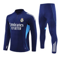 Ensemble Real Madrid bleu 25/26, maillot de football Le 12-ème Maillot, vue de face avec logo et détails du maillot.