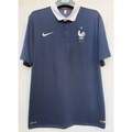 Maillot France domicile 2004 Le 12 -ème Maillot, maillot rétro de football avec logo et détails bleus et blancs.