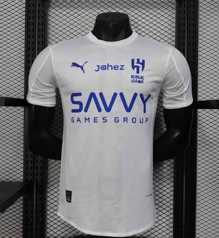 Maillot extérieur Al-Hilal 2025-26, marque Le 12 -ème Maillot, vue frontale avec logo et design sportif.