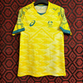 Maillot domicile Australie 24/25, marque Le 12 -ème Maillot, vue front avec logo et design bleu et or.