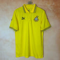 Maillot de football Ghana 25/26 jaune de la marque Le 12 -ème Maillot, vue avant, logo et détails en évidence
