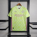 Maillot de gardien Manchester City 2023 2024 Le 12 -ème Maillot, maillot de football avec logo et détails en bleu et blanc