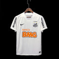 Maillot de football Santos 11/12 rétro, bleu avec logo Le 12 -ème Maillot, manches courtes, design vintage.