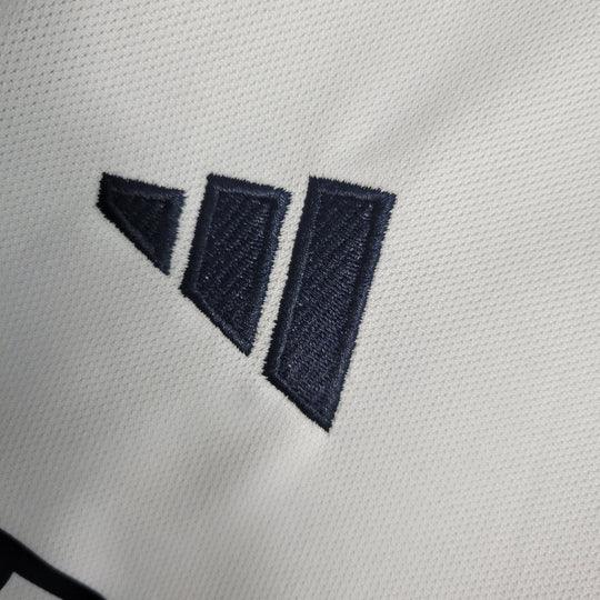 Maillot Real Madrid 2023 2024 à manches longues, maillot officiel de football de la saison, en blanc avec logo Le 12-ème Maillot.