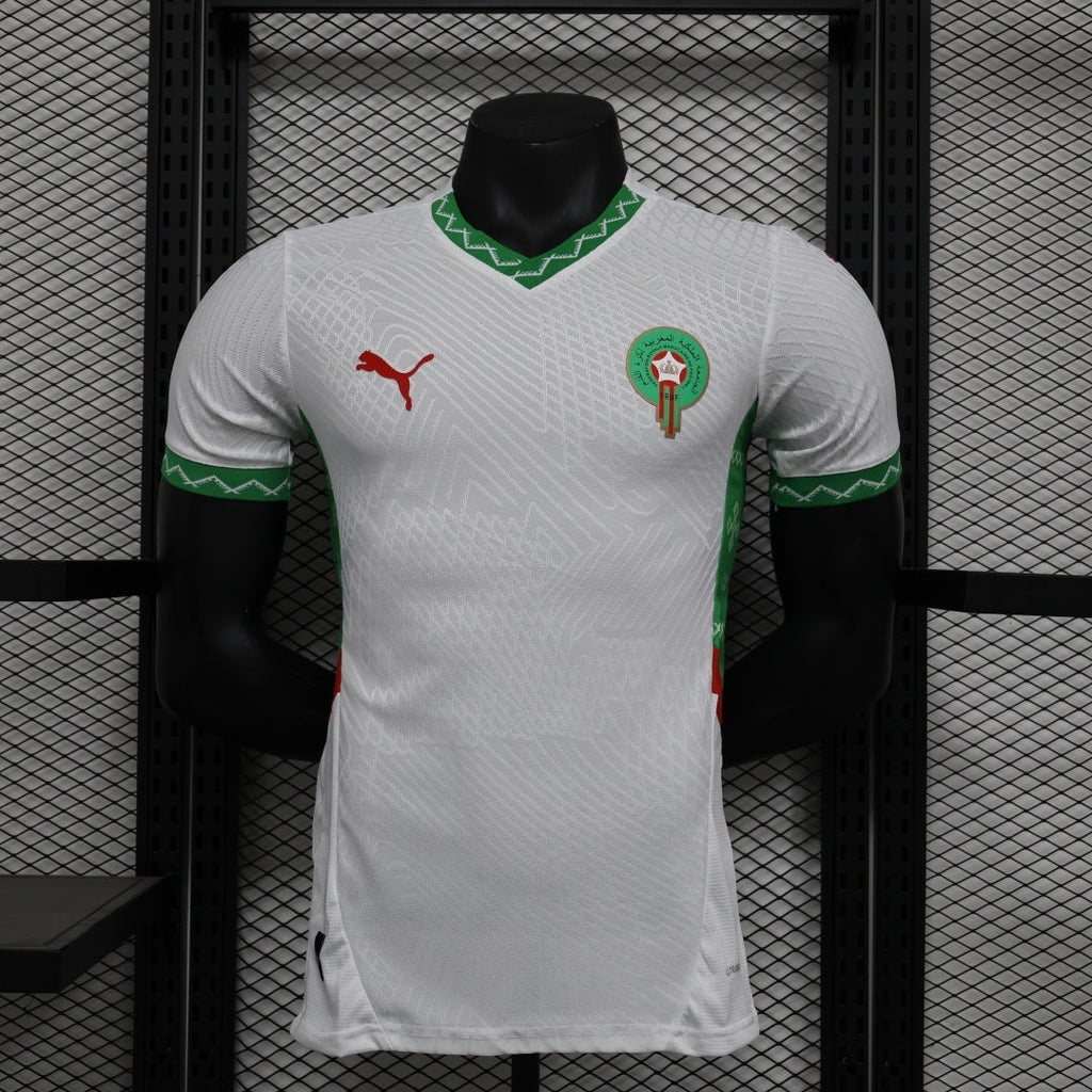 Maillot extérieur Maroc 24/25 de Le 12 -ème Maillot avec logo officiel, vue front du maillot de football pour la saison 2024-2025.