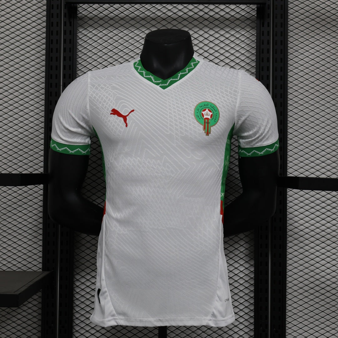 Maillot extérieur Maroc 24/25 de Le 12 -ème Maillot avec logo officiel, vue front du maillot de football pour la saison 2024-2025.