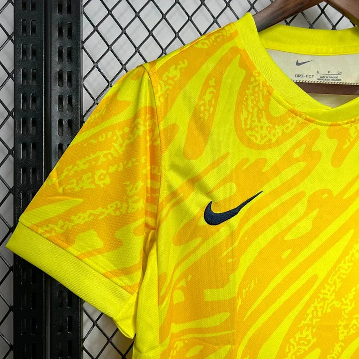 Maillot de gardien de l'équipe de France de football 2024-2025 Le 12-ème Maillot, maillot officiel avec logo et détails sportifs