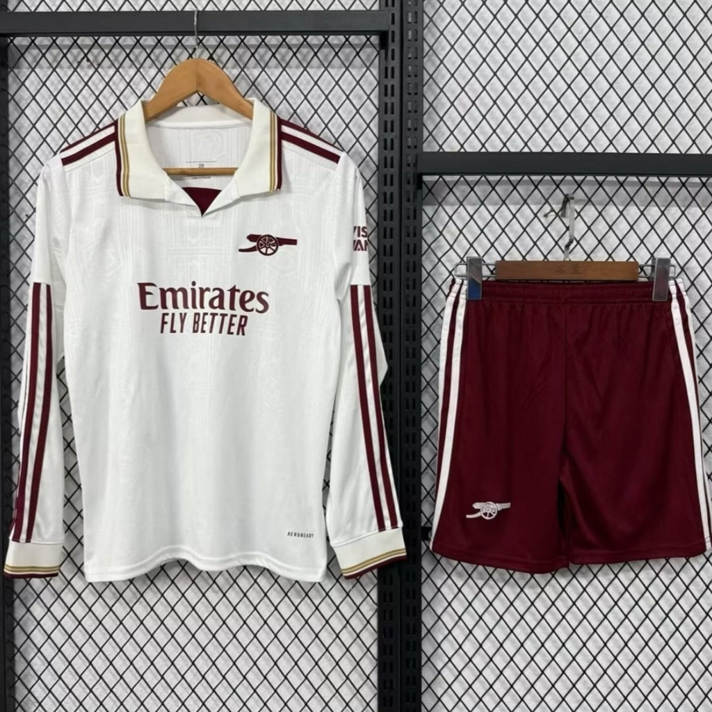 Ensemble manches longues Arsenal troisième maillot adulte Le 12 -ème Maillot, bleu avec logo et détails officiels.