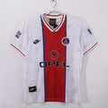 Maillot extérieur rétro PSG 1995-1996 Le 12-ème Maillot, maillot de football vintage bleu avec logo et détails anciens.