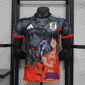 Maillot de football Japon édition spéciale Luffy 2024, marque Le 12 -ème Maillot, avec design coloré et logo japonais.