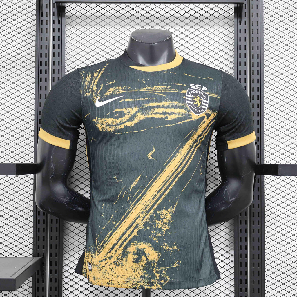 Maillot Sporting concept 2024-25 de la marque Le 12 -ème Maillot, design moderne avec couleurs vives et logo sportif visible.