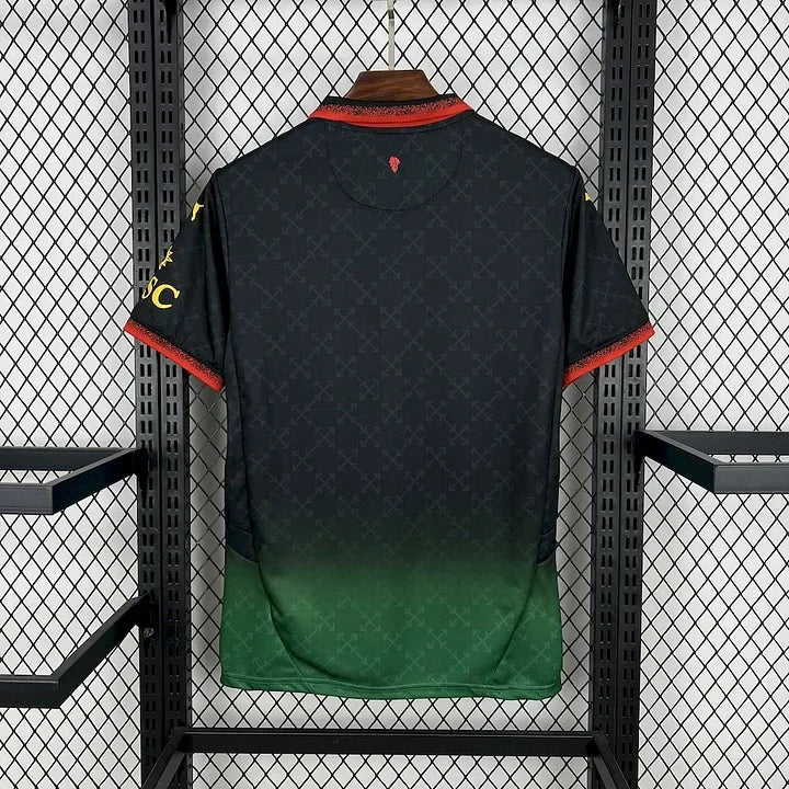 Maillot de football AC Milan 2025-2026, marque Le 12-ème Maillot, vue front avec logo et design officiel.