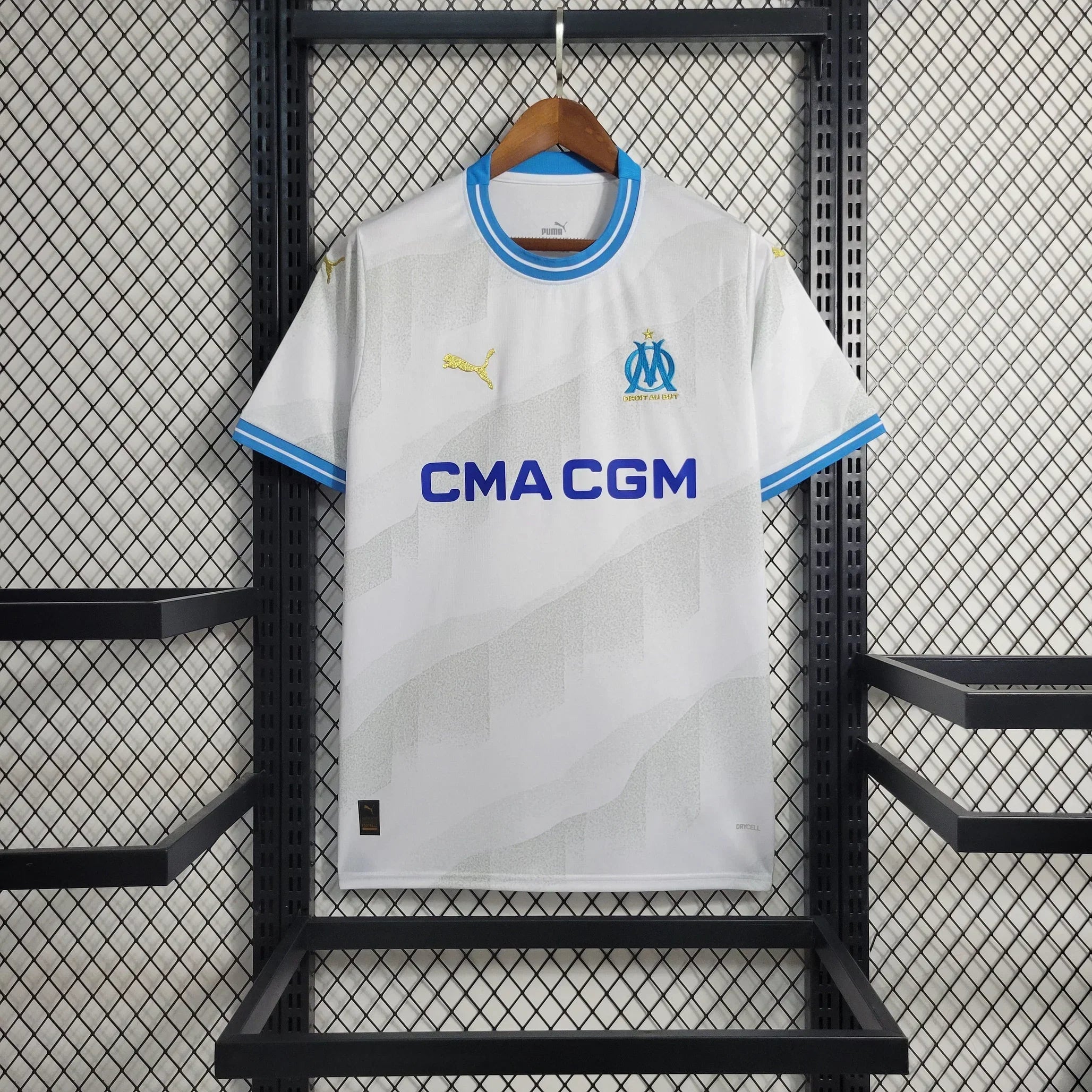 Maillot domicile Olympique de Marseille 2023-2024 Le 12 -ème Maillot, maillot de football avec logo et couleurs officielles.