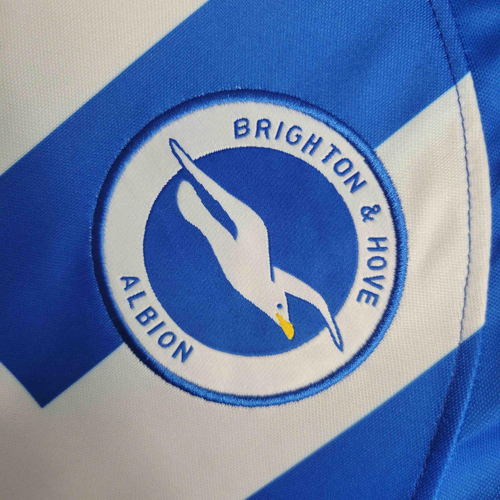 Maillot Brighton 2023-34 de la marque Le 12 -ème, maillot de football avec logo et design officiel, vue frontale.