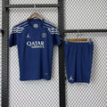 Ensemble 25/26 PSG troisième adulte de Le 12 -ème Maillot, maillot de football parisien avec logo et détails du club.