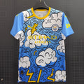 Maillot Manchester City bleu 25/26 Le 12 -ème Maillot, maillot de football pour enfant, vue de face avec logo et détails.
