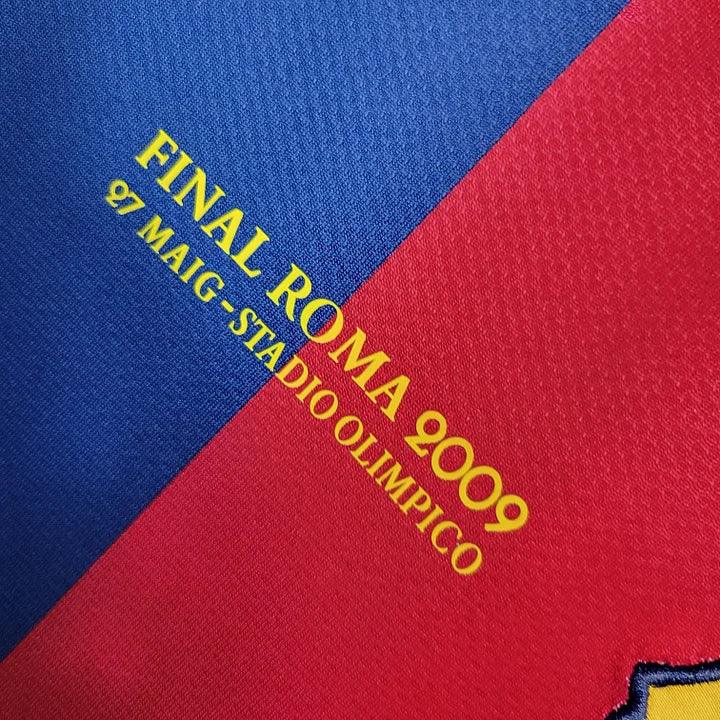 Maillot rétro FC Barcelone saison 2008-2009 Le 12 -ème Maillot, maillot de football avec logo et couleurs du club.