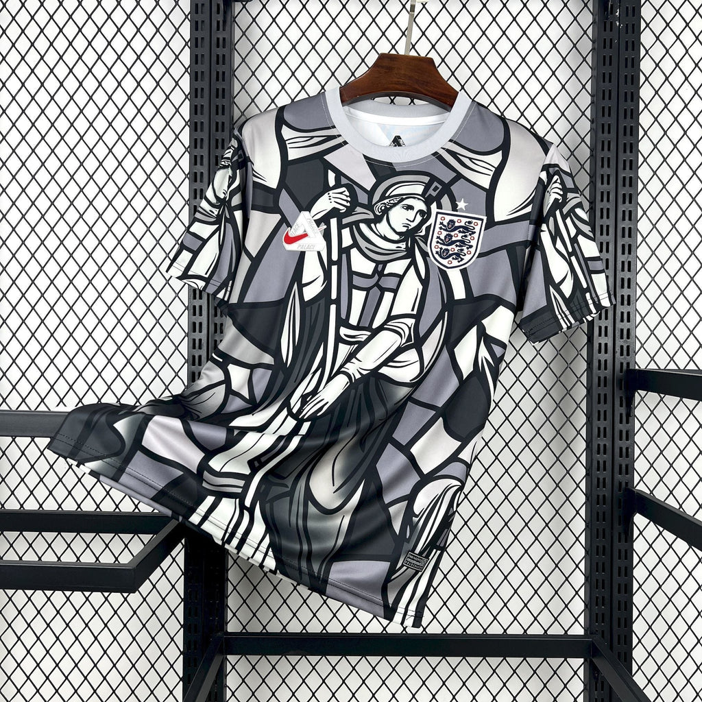 Maillot Angleterre Concept 2026 Le 12 -ème Maillot, maillot de football blanc avec insignes anglaises et logo sur le devant