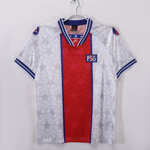 Maillot rétro extérieur PSG 1994-1995 Le 12ème Maillot, maillot de football vintage avec logo et design classique.