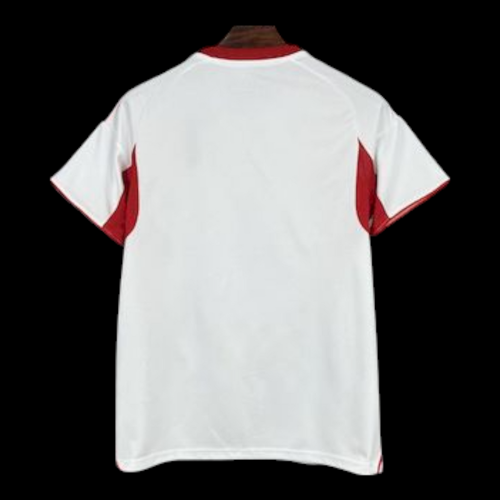 Maillot de football domicile Seville 25/26, marque Le 12 -ème Maillot, logo de l'équipe visible, couleurs rouge et blanc.
