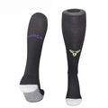 Chaussettes de sport Le 12 -ème Maillot Barcelone Extérieur, en textile noir avec logo blanc, pour activités extérieures.