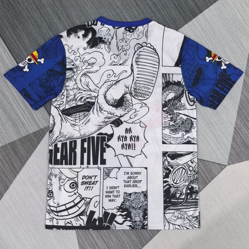 Maillot 25/26 Japon anime Spécial A2 Le 12-ème Maillot, design coloré avec logo et motifs d'anime, vue de face.