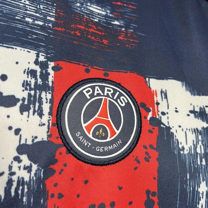 Maillot d'entraînement Paris Saint Germain PSG 2024-2025, marque Le 12 -ème Maillot, vue de face avec logo et design sportif