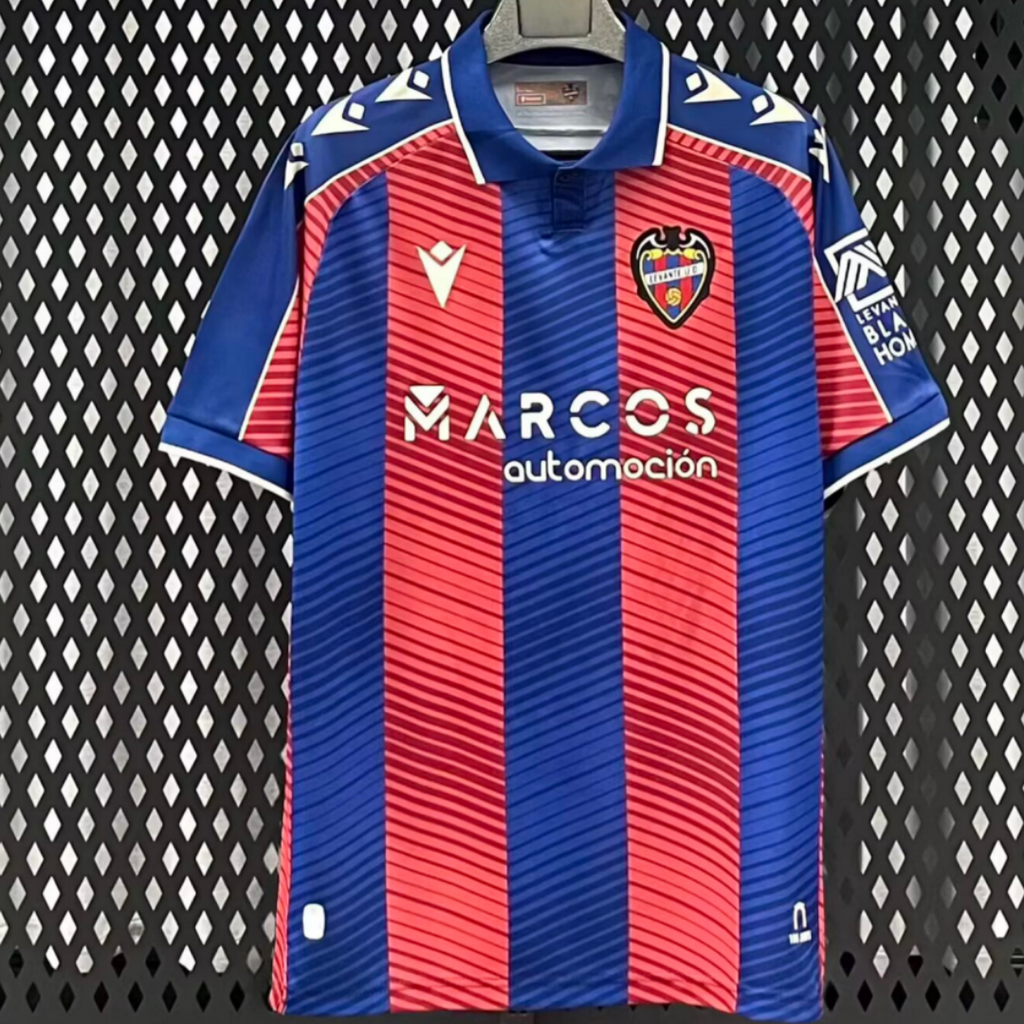 Maillot domicile Levante 25/26 Le 12 -ème Maillot, maillot de football avec logo et design officiel de l'équipe.