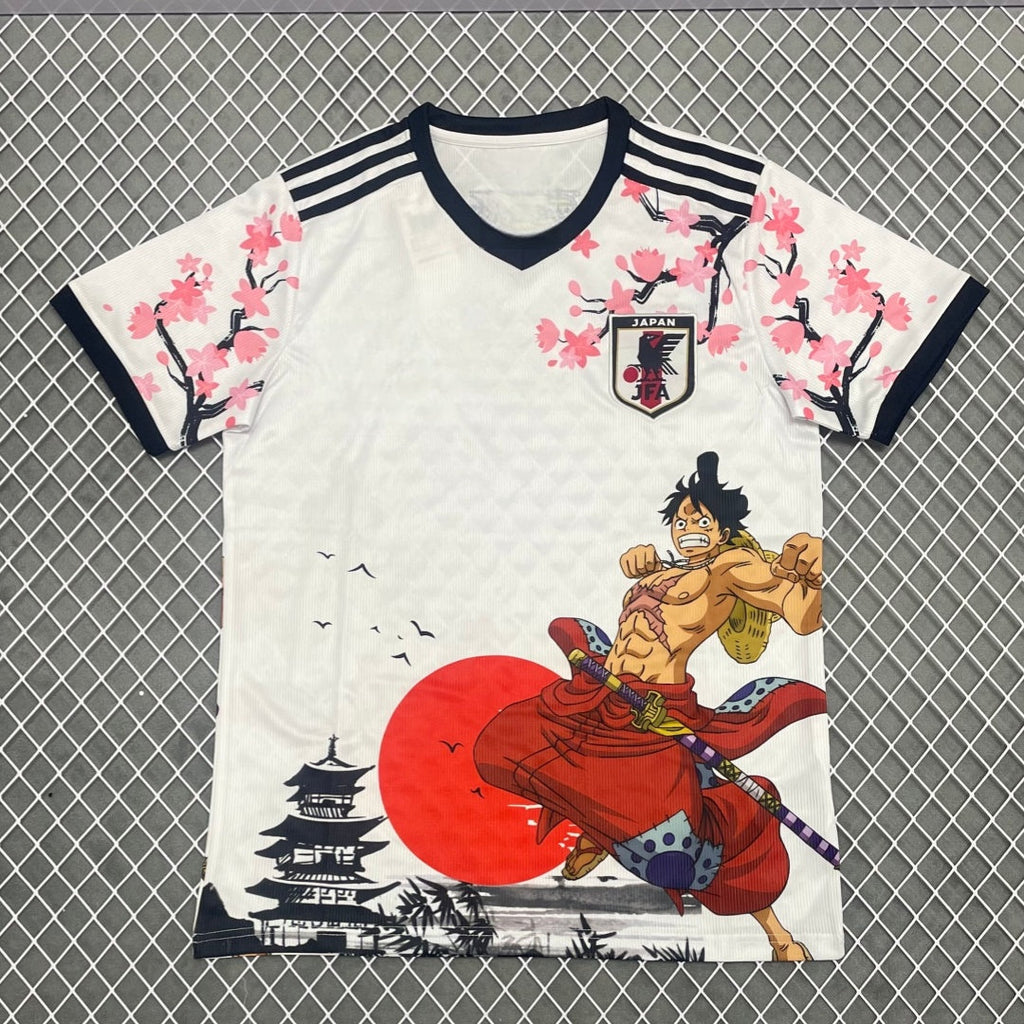 Maillot 25/26 Japan anime Le 12 -ème Maillot, design spécial avec motif japonais sur tissu sportif.