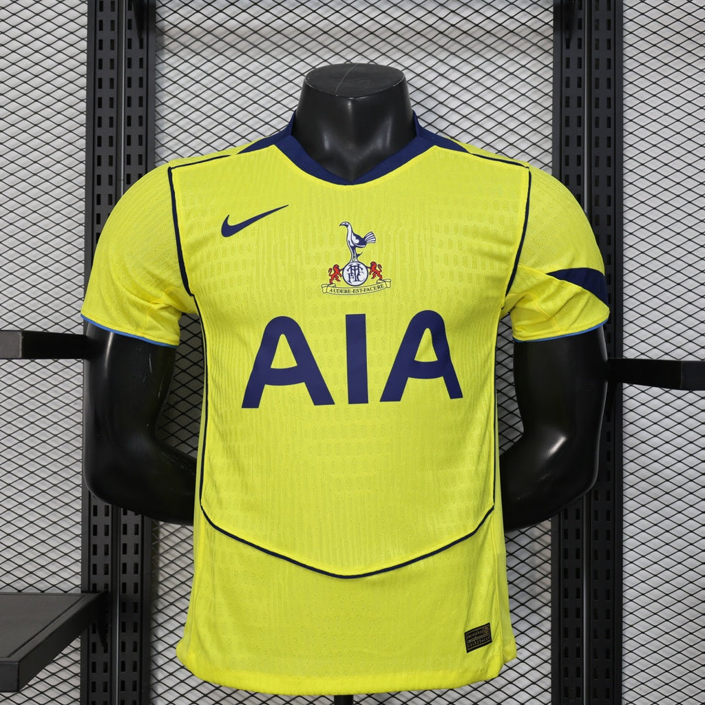 Maillot third Tottenham Hotspur 25/26 Le 12-ème Maillot, maillot de joueur avec logo et détails de l'équipe en vue de face