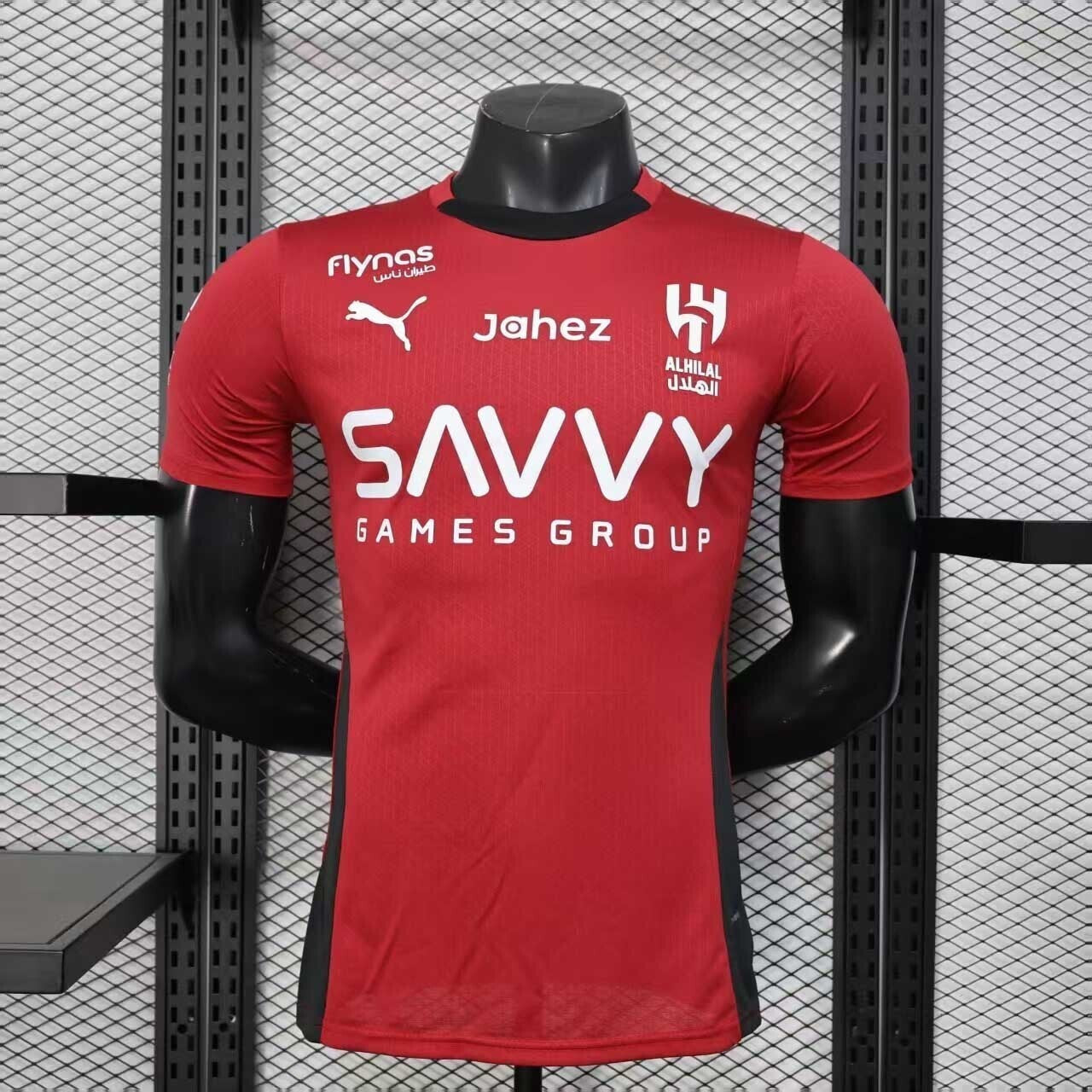 Maillot de football AL-Hilal 2025-26, marque Le 12, vue de face avec logo et design officiel, tissu respirant bleu et blanc