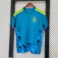 Maillot de football 25/26 Espagne Le 12 vert, maillot vert avec logo et détails de l'équipe nationale espagnole
