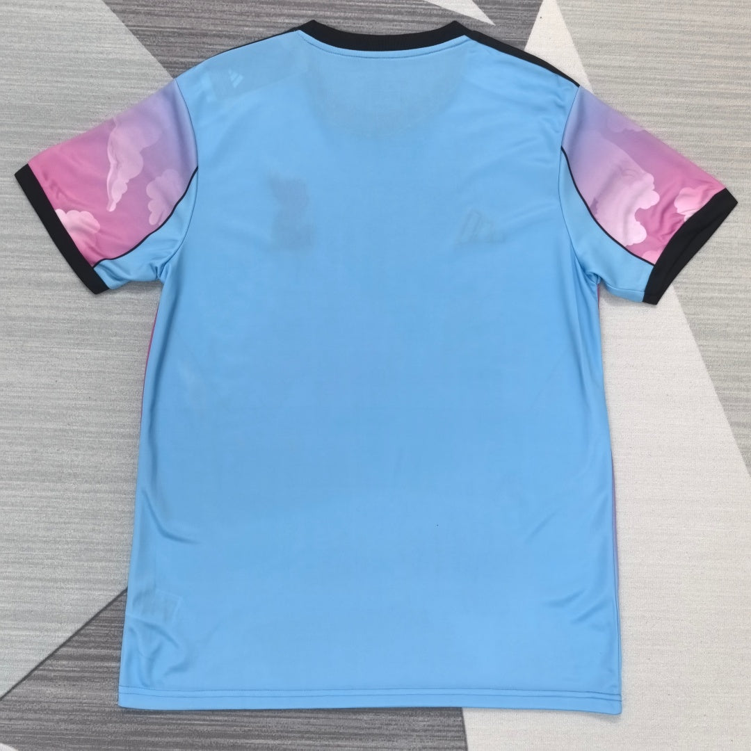 Maillot de football Liverpool 25/26, couleur spéciale, marque Le 12 -ème Maillot, vu de face avec détails du design.