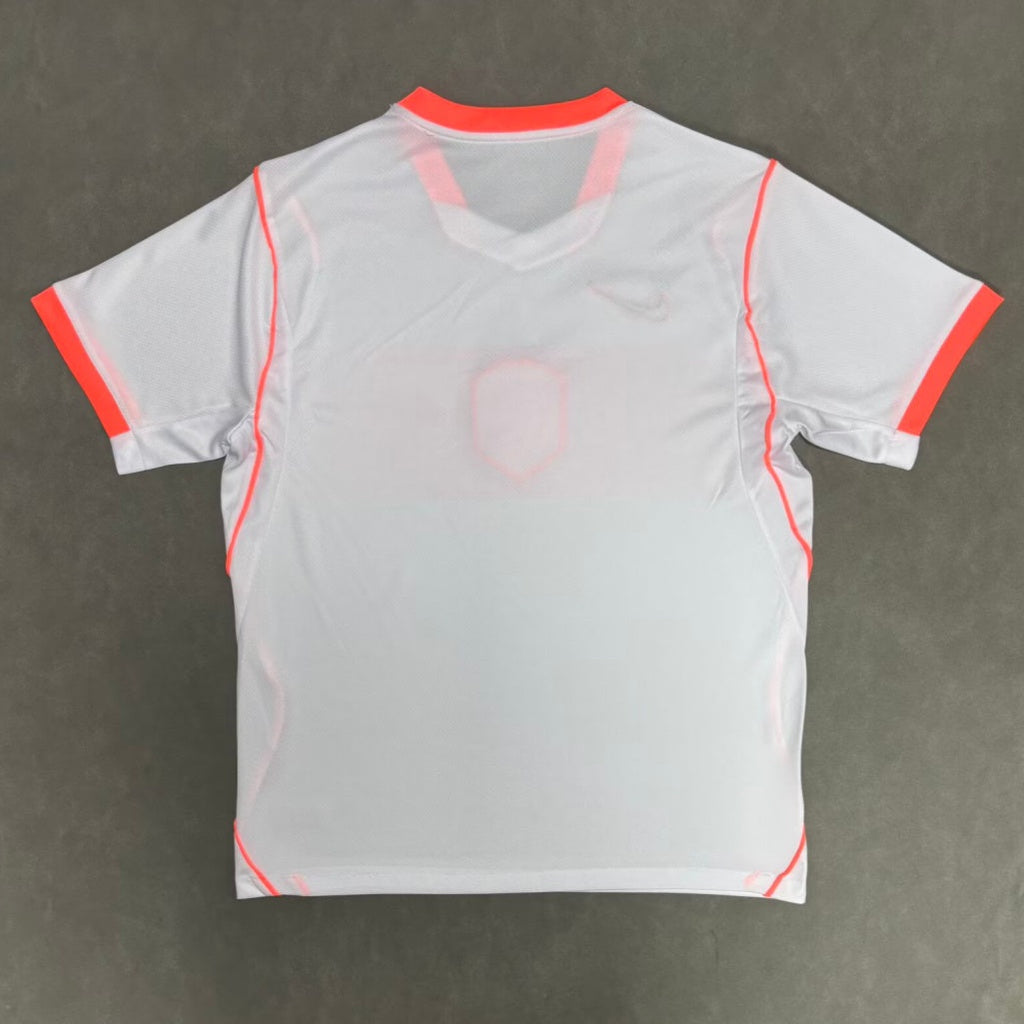 Maillot extérieur de football pour enfants 25/26 ans, équipe des Pays-Bas, marque Le 12, vue de face.