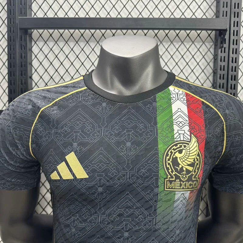 Maillot de football Mexique 2025-26 Le 12 -ème Maillot, maillot concept avec logo et design moderne, vue frontale.