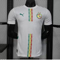 Maillot de football Sénégal blanc 25/26 du joueur Champions, fabriqué par Le 12 -ème Maillot, vue de face avec logo et détails.