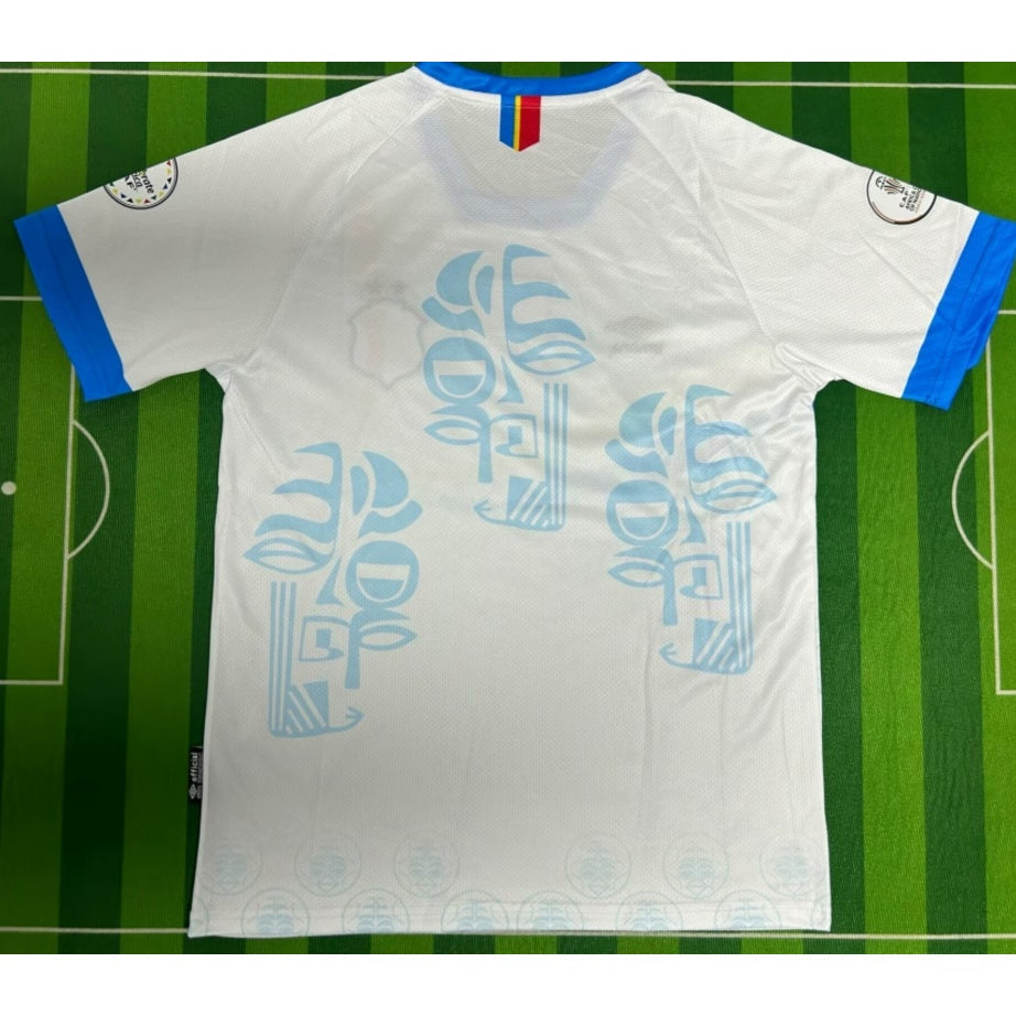 Maillot extérieur du Congo 2024/2025, marque Le 12 -ème Maillot, avec design officiel et couleurs nationales.