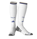 Chaussettes blanches Le 12 -ème Maillot Italie, confortables et en coton, avec motif italien, visibles sur le produit.