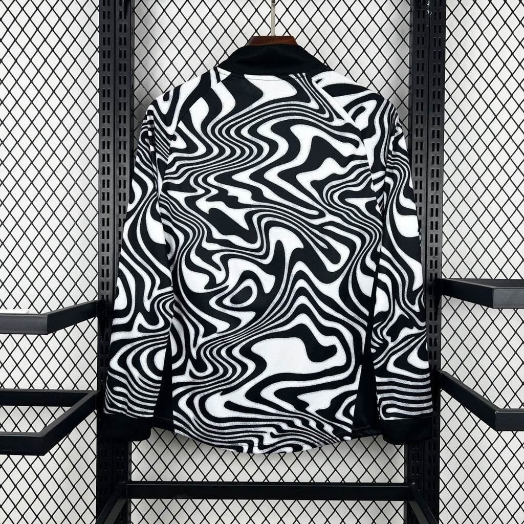 Maillot de gardien de but long manches Brésil Le 12 -ème Maillot, maillot 25/26, en tissu technique et design sportif.