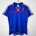 Maillot rétro domicile France 2000 de la marque Le 12 -ème Maillot, vue de face avec détails du design.