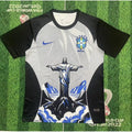 Maillot de football Brésil 25/26, modèle spécial AC, par Le 12 -ème Maillot, vue de face, couleurs vives et design sportif