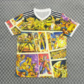 Maillot jaune 25/26 Japan anime Le 12 -ème Maillot, design spécial, tissu léger, détails du logo et impression anime visible.