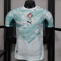Maillot extérieur Portugal 2025/26 pour joueur, marque Le 12, détail du maillot avec logo et design sportif visible.