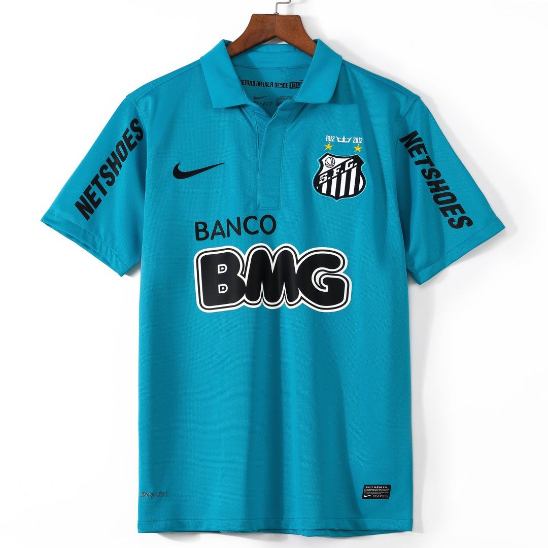 Maillot Santos 2012-2013 Third Retro de Le 12 -ème Maillot, devant avec logo et design rétro orange et noir